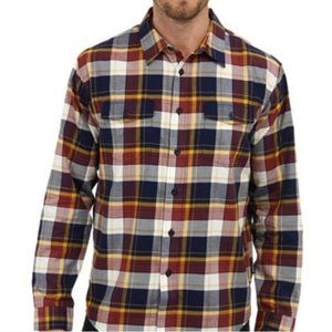 Patagonia Mens Buckshot Long Sleeve Button Down Shirt Sz Small